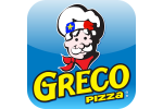 Logo de Greco Pizza Donair Logo de Greco Pizza Donair